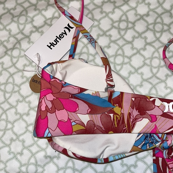 Hurley Swimwear Bandeau Swim Bra Top M - Picture 4 of 8